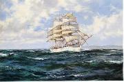 Dennis Miller Bunker Seascape, boats, ships and warships. 09 oil on canvas